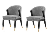 Ola Dining Chair in Grey (set of 2) by Manhattan Comfort at Eve Furniture
