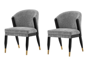 Ola Dining Chair in Grey (set of 2) by Manhattan Comfort at Eve Furniture