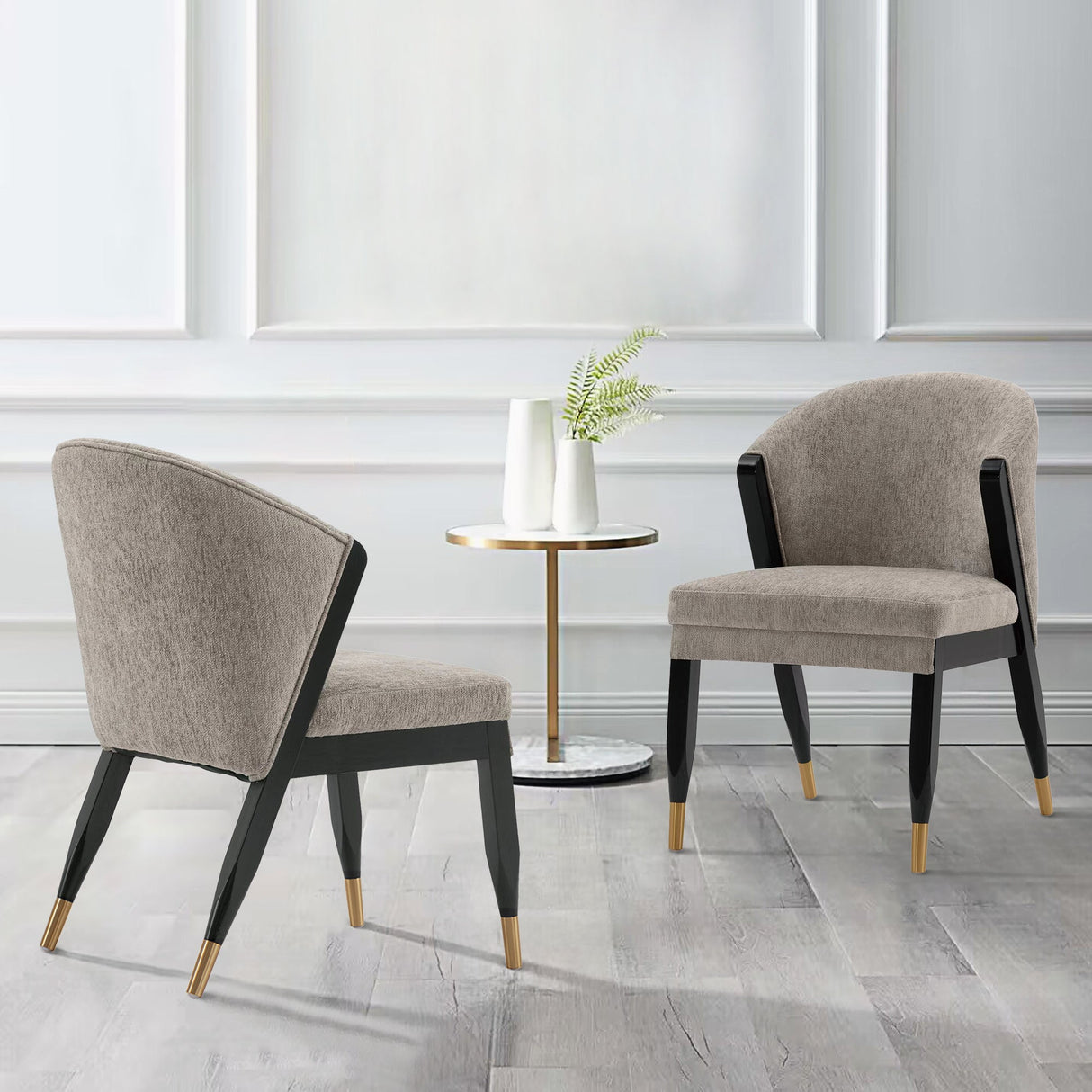 Ola Dining Chair in Stone (set of 2) by Manhattan Comfort at Eve Furniture