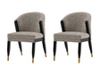 Ola Dining Chair in Stone (set of 2) by Manhattan Comfort at Eve Furniture