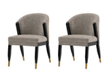 Ola Dining Chair in Stone (set of 2) by Manhattan Comfort at Eve Furniture