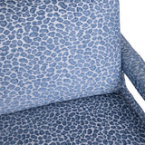 Olaf Blue/White Accent Chair by Crestview at Eve Furniture
