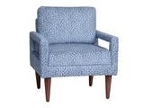 Olaf Blue/White Accent Chair by Crestview at Eve Furniture