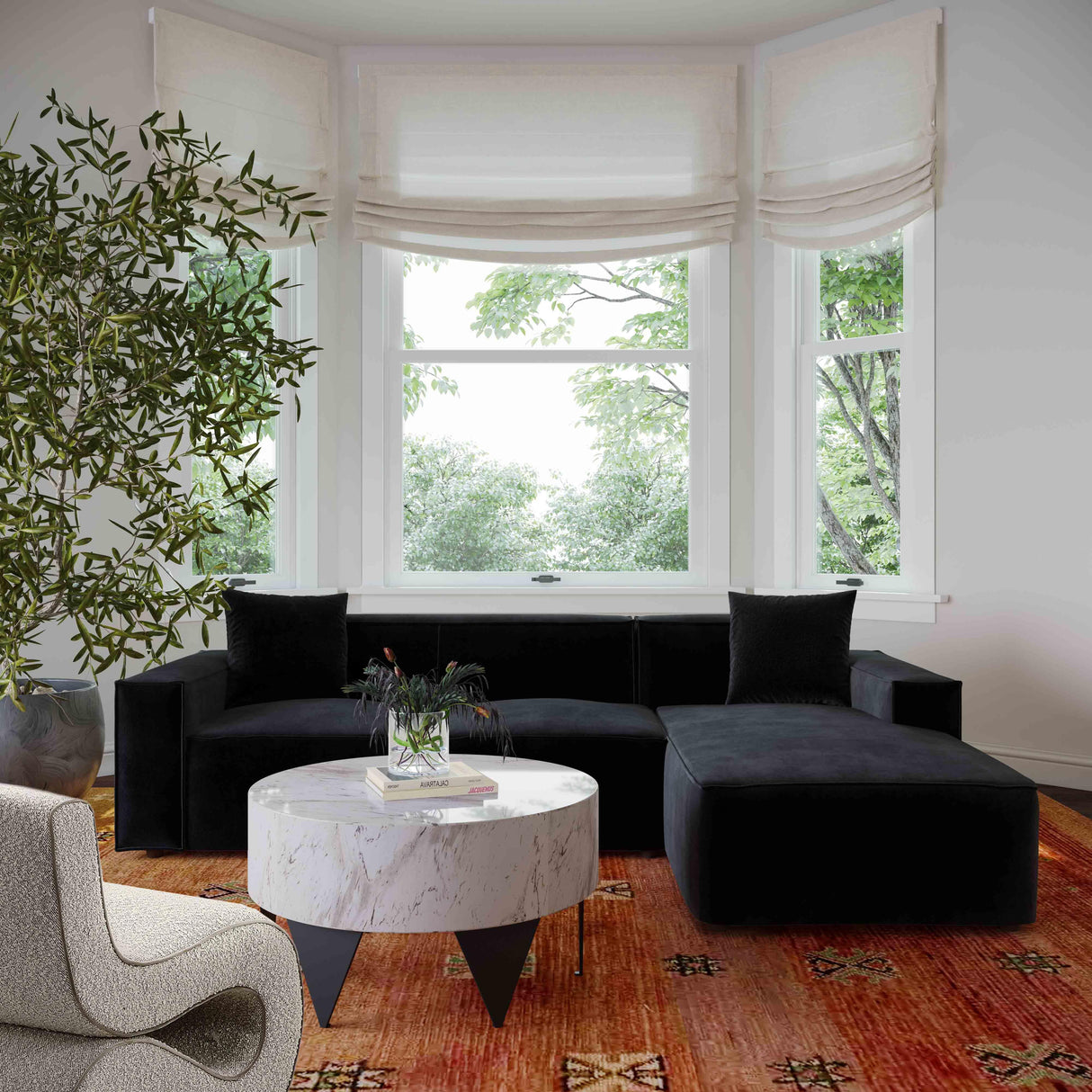 Olafur Upholstered Sectional by TOV Furniture at Eve Furniture
