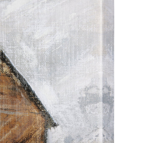 Old Barn I by Mercana Studio a Hand Embellished Textured Canvas by Mercana at Eve Furniture