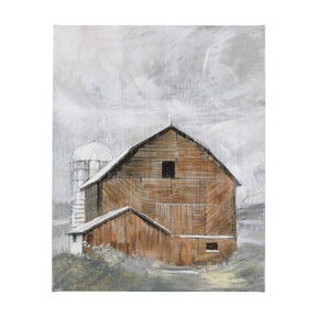 Old Barn I by Mercana Studio a Hand Embellished Textured Canvas by Mercana at Eve Furniture