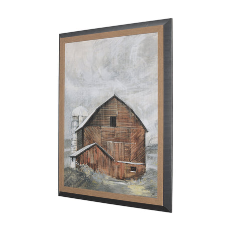 Old Barn I by Mercana Studio a Hand Embellished Textured Framed Art Print by Mercana at Eve Furniture