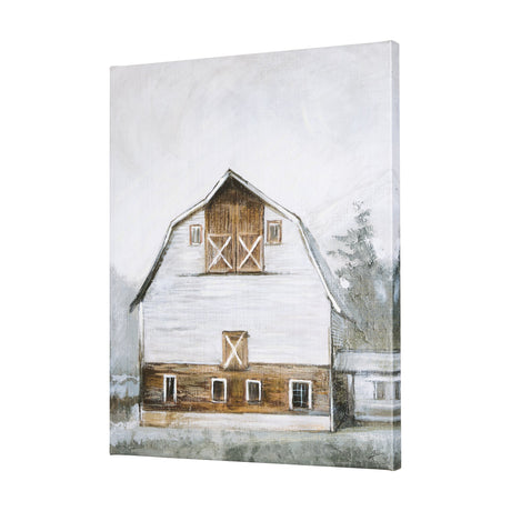 Old Barn II by Mercana Studio a Hand Embellished Textured Canvas by Mercana at Eve Furniture