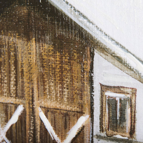 Old Barn II by Mercana Studio a Hand Embellished Textured Canvas by Mercana at Eve Furniture