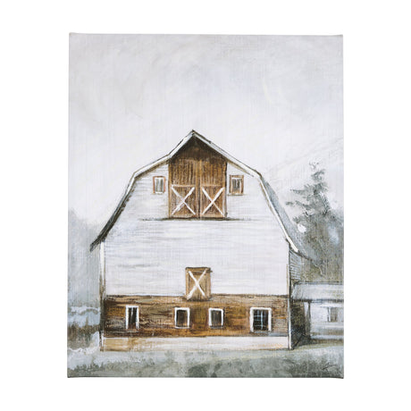 Old Barn II by Mercana Studio a Hand Embellished Textured Canvas by Mercana at Eve Furniture