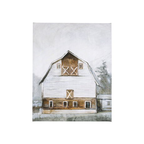 Old Barn II by Mercana Studio a Hand Embellished Textured Canvas by Mercana at Eve Furniture