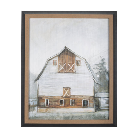 Old Barn II by Mercana Studio a Hand Embellished Textured Framed Art Print by Mercana at Eve Furniture