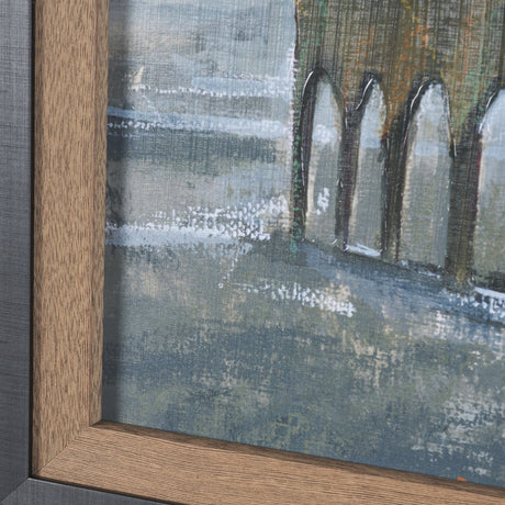 Old Barn III by Mercana Studio a Hand Embellished Textured Framed Art Print by Mercana at Eve Furniture