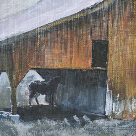 Old Barn III by Mercana Studio a Hand Embellished Textured Framed Art Print by Mercana at Eve Furniture