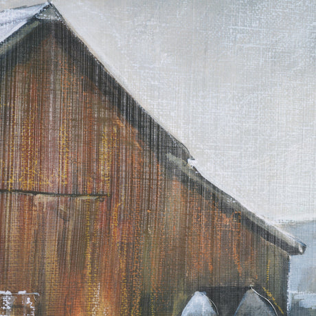 Old Barn III by Mercana Studio a Hand Embellished Textured Framed Art Print by Mercana at Eve Furniture