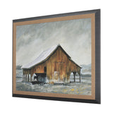 Old Barn III by Mercana Studio a Hand Embellished Textured Framed Art Print by Mercana at Eve Furniture