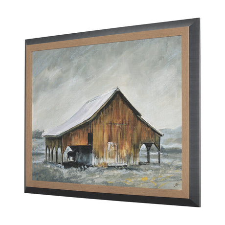 Old Barn III by Mercana Studio a Hand Embellished Textured Framed Art Print by Mercana at Eve Furniture