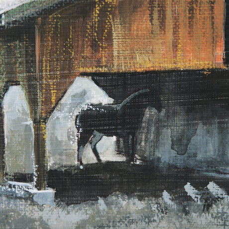 Old Barn III by Mercana Studio a Hand Embellished Textured Framed Art Print by Mercana at Eve Furniture