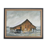 Old Barn III by Mercana Studio a Hand Embellished Textured Framed Art Print by Mercana at Eve Furniture