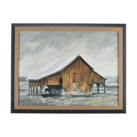 Old Barn III by Mercana Studio a Hand Embellished Textured Framed Art Print by Mercana at Eve Furniture