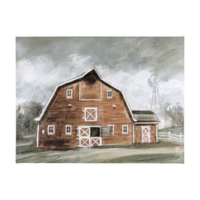 Old Barn IV by Mercana Studio a Hand Embellished Textured Canvas by Mercana at Eve Furniture