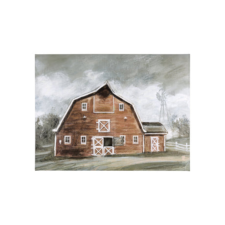 Old Barn IV by Mercana Studio a Hand Embellished Textured Canvas by Mercana at Eve Furniture
