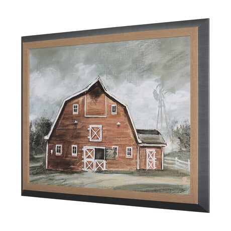 Old Barn IV by Mercana Studio a Hand Embellished Textured Framed Art Print by Mercana at Eve Furniture