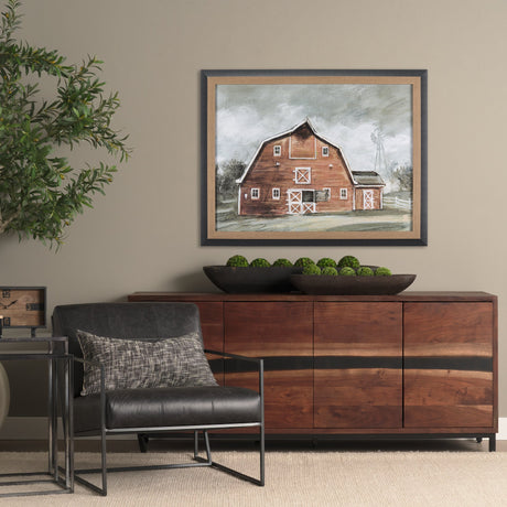 Old Barn IV by Mercana Studio a Hand Embellished Textured Framed Art Print by Mercana at Eve Furniture