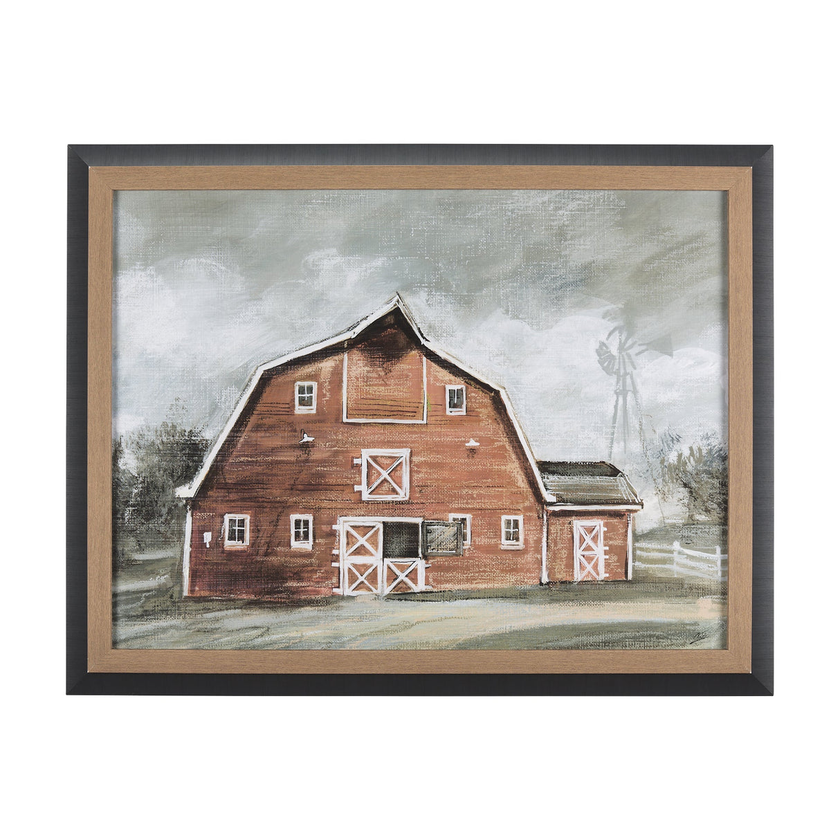 Old Barn IV by Mercana Studio a Hand Embellished Textured Framed Art Print by Mercana at Eve Furniture