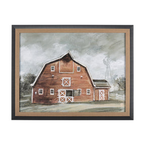 Old Barn IV by Mercana Studio a Hand Embellished Textured Framed Art Print by Mercana at Eve Furniture