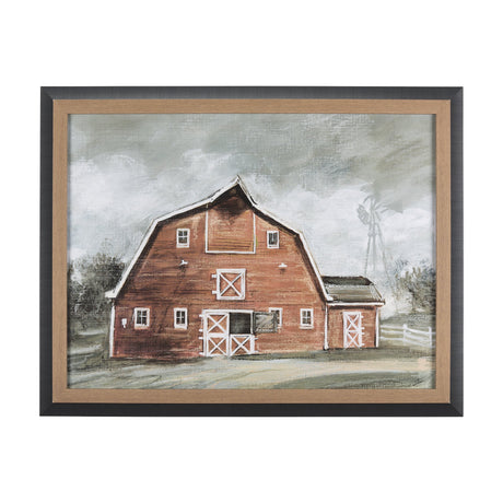Old Barn IV by Mercana Studio a Hand Embellished Textured Framed Art Print by Mercana at Eve Furniture