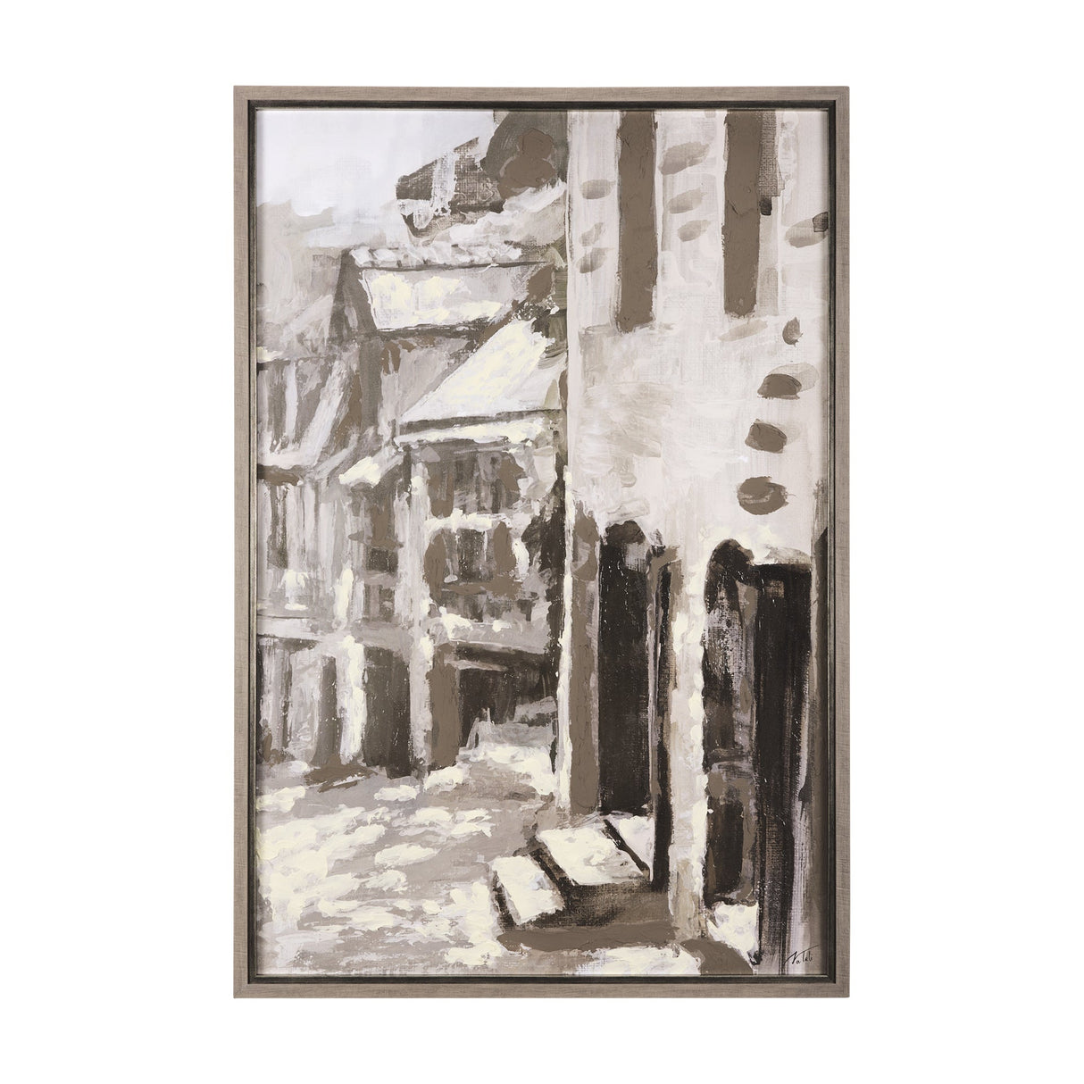 Old Lane II by Mercana Studio a Hand Embellished Textured Framed Art Print by Mercana at Eve Furniture