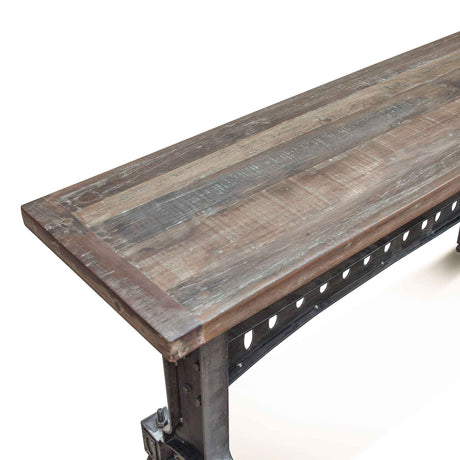 Old Mill 66" Console in Reclaimed Wood by Home Trends & Design at Eve Furniture
