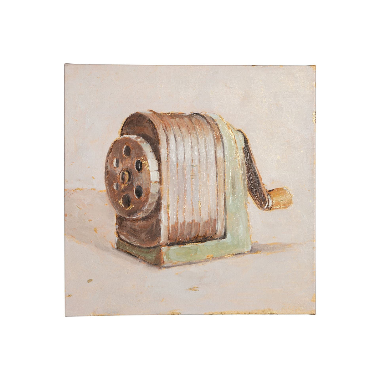 Old School III by Ethan Harper a Hand Embellished Textured Canvas by Mercana at Eve Furniture