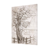 Old West Collection I ( Farm view) by Mercana Studio a Hand Embellished Textured Canvas by Mercana at Eve Furniture