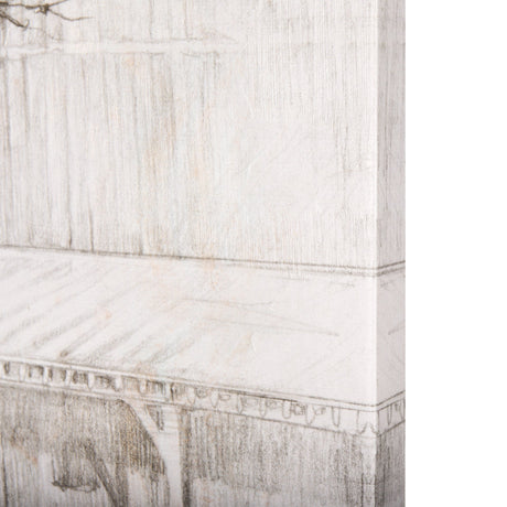 Old West Collection I ( Farm view) by Mercana Studio a Hand Embellished Textured Canvas by Mercana at Eve Furniture