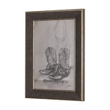 Old West Collection I ( Farm view) by Mercana Studio a Hand Embellished Textured Framed Art Print by Mercana at Eve Furniture