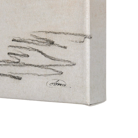 Old West Collection V ( Horse Sketch) by Mercana Studio a Hand Embellished Textured Canvas by Mercana at Eve Furniture