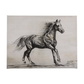 Old West Collection V ( Horse Sketch) by Mercana Studio a Hand Embellished Textured Canvas by Mercana at Eve Furniture