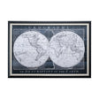Old World Globe by Mercana Studio a Hand Embellished Textured Framed Art Print Matted under Glass by Mercana at Eve Furniture