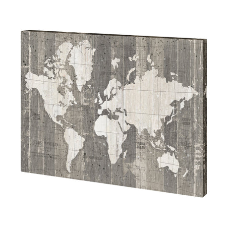 Old World Map Neutral by Mercana Studio a Hand Embellished Textured Canvas by Mercana at Eve Furniture