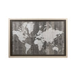 Old World Map Neutral by Mercana Studio Hand Embellished Textured Framed Art Print Matted under Glas by Mercana at Eve Furniture