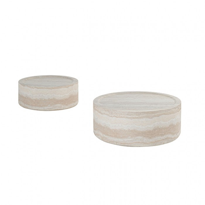 Olean Natural 2-Piece Occasional Table Set by Furniture of America at Eve Furniture