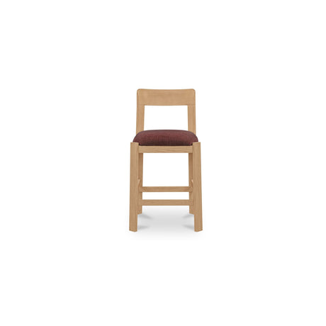 Oli Berry/Natural Counter Stool by MOES at Eve Furniture