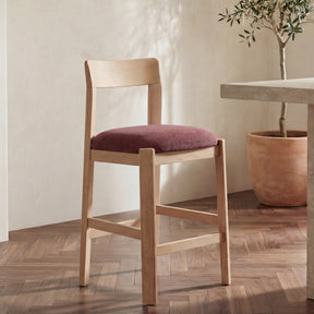 Oli Berry/Natural Counter Stool by MOES at Eve Furniture