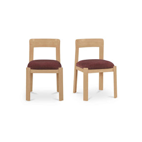 Oli Berry/Natural Dining Chair (Set of 2) by Moe's Home at Eve Furniture
