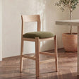 Oli Dark Green/Natural Counter Stool by Moe's Home at Eve Furniture