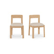 Oli Stripe/Natural Dining Chair (Set of 2) by Moe's Home at Eve Furniture