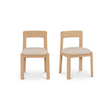 Oli Stripe/Natural Dining Chair (Set of 2) by MOES at Eve Furniture