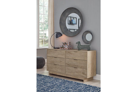 Oliah Natural Dresser by Ashley at Eve Furniture